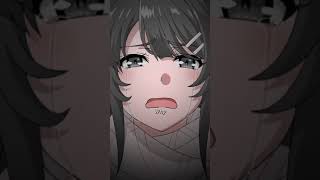 Mai sakurajima Train scene Sad anime edit [upl. by Ailadi]