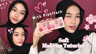 🎀✨ Soft Makeup Tutorial  With Pinkflash Eyeshadow ✨🎀 makeuptutorial makeup [upl. by Trometer411]