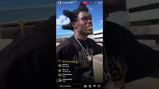 Fcg Heem Opp El Snappo Acting A Fool Infront Of Police On The Highway🤦‍♂️ALMOST GETS SHOT [upl. by Nolyad]