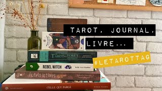 TAG  letarottag  mon premier tarot mon journal fétiche et même mon matériel de dessin [upl. by Odnumyer]