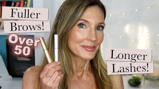 Thicker Brows  Longer Lashes Over 50 My Favorite Serums [upl. by Anaihk]