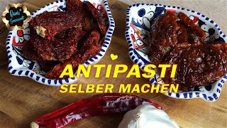 Schnelle Antipasti selber machen Eingelegte getrocknete Tomaten ✅ [upl. by Anirtep339]