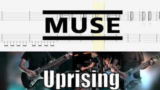 Muse Uprising  Guitar Cover With Tab [upl. by Eelegna]