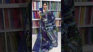 Handloom dhakai Jamdani saree [upl. by Flessel]