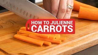 How to Julienne Carrots easy trick [upl. by Annaul]