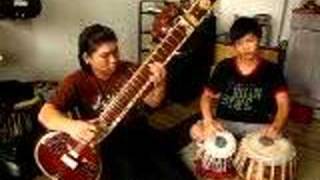 Tabla Player Tan Guo Jun amp Sitar Player Tan Guo Ming 1 [upl. by Kcerb]