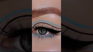 Beautiful eyeliner design 😍fashion eyeliner shorts [upl. by Aracat]