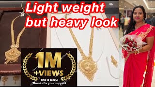 Gold Long Necklace Designs  light weight Ranihaar designs  TBZ showroom for Gold Necklace [upl. by Rockey]