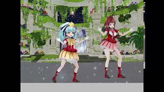 Zls Mmd Zombieland saga Yugiri and Lily Chocolate Cream [upl. by Enegue]