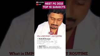 NEET PG  TOP 10 HIGH YIELDING SUBJECTS aiimsdelhi neet2024 neetpg neetmotivation [upl. by Anyotal63]