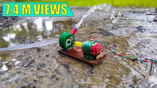 Motor Se Mini Toy Water Pump Kaise Banate Hai  How To Make Mini Water Pump [upl. by Edroi]