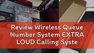 Review Wireless Queue Number System EXTRA LOUD Calling System3Digit Calling ManagementQMS Queue [upl. by Rexanne]