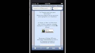 Funcionamiento de Passbook en iPhone [upl. by Appilihp920]