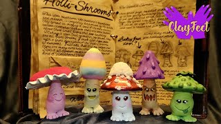 Sculpting HolliShrooms  The Useen Creatures  Polymer Clay [upl. by Schoenberg]