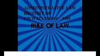 001 History of Administrative Law amp Policies [upl. by Adnwahsal]