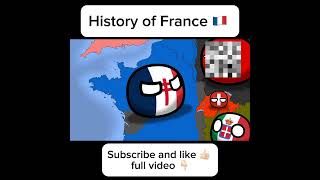 History of France  Countryballs 3 countryballs polandball history europe france map ww2 [upl. by Ecilahc781]