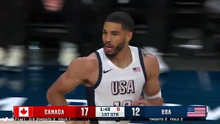 Jrue Holiday amp Jayson Tatum Team USA Highlights vs Canada  2024 USA Basketball [upl. by Wagoner]