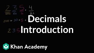 Introduction to decimals  Decimals  4th grade  Khan Academy [upl. by Edaw]