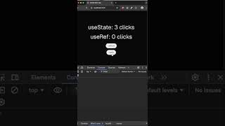 React js useState vs useRef in component rerenders [upl. by Atilrahc]