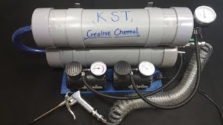 How To Make 12Volt Compressed Air Tank using PVC Pipe [upl. by Phares8]