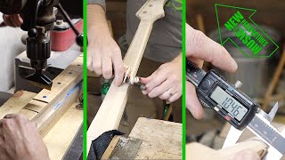 Shaping and Fretting Bass Guitar Necks  DIY Bass Plans Part 3 [upl. by Clercq131]