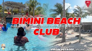 Best Pool Party Ever  Bimini Beach Club  Virgin Voyages [upl. by Animsaj]