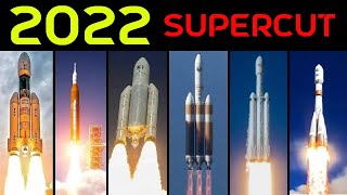 Rocket Launch Compilation 2022  SUPERCUT [upl. by Newberry]