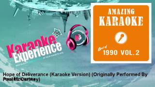 Amazing Karaoke  Hope of Deliverance Karaoke Version  Originally Performed By Paul McCartney [upl. by Ymaj]