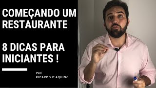 Como começar um restaurante  8 Dicas para iniciantes [upl. by Furr]