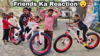 New Cycle Per Zeeshan Ke Friends Ka Reaction 😯 Fat Bike [upl. by Anires]