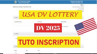 comment sinscrire à la dv loterie 2025  Tuto inscription [upl. by Annwahsal]