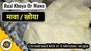 Mawa Khoya from Condensed Milk in 5 Minutes  easy recipe [upl. by Eastman971]