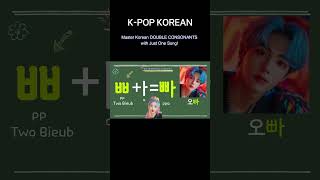 Korean Double Consonants Song  Learn Hangul Easily  Fun Korean Pronunciation [upl. by Giacopo]