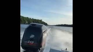 Mercury optimax 115 on a 16 foot boat [upl. by Eseryt]