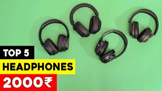 Top 5 Best Wireless Headphones Under 2000 2023 ⚡ Best Bluetooth Headphones Under 2000 rs ⚡ [upl. by Yelah610]