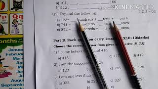 3rd Standard Mathematics Model Question Paper [upl. by Naicad]