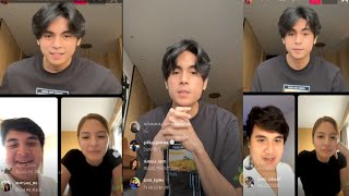 MIGUEL TANFELIX  YSABEL ORTEGA AND MATT LOZANO INSTAGRAM LIVE  NOVEMBER 23 2021 [upl. by Anivol]