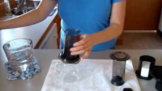 How to use the Aerobie AeroPress Coffee and Espresso Maker review and demo [upl. by Marissa]