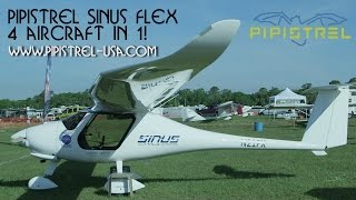 Pipistrel Sinus Flex motor glider – now 3 or is that 4 aircraft in 1 [upl. by Rondi596]