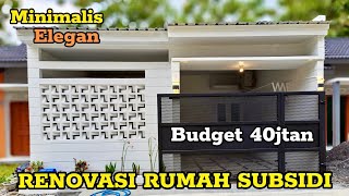 Renovasi Teras Minimalis Modern Rumah Subsidi [upl. by Haveman]