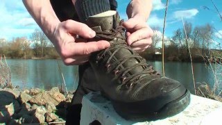 Schnürung Bergstiefel Trekking u Wanderschuh Tutorial [upl. by Erret]