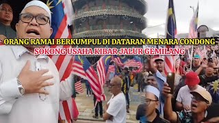 LEBIH 300 KIBAR JALUR GEMILANG DI MENARA CONDONG TELUK INTAN [upl. by Reiser]