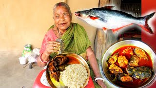 Pangas Fish Curry  Pangasius Fish Delicious Curry Recipe Cooking in Village Grandmother [upl. by Drucie]