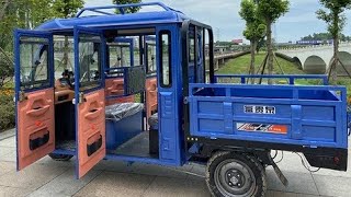 Closed cabin electric Tricycle cargo  adult closed cab tricycle  E trike tricycle cargo 3 wheel [upl. by Juanita]