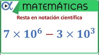 Resta en notación científica [upl. by Ahsenwahs]