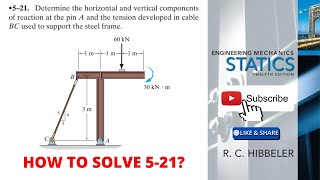 521 hibbeler statics chapter 5  hibbeler  hibbeler statics [upl. by Eisdnil]