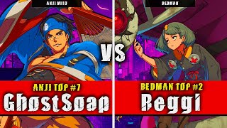 GGST  GhostSoaps Anji Mito VS Reggi Bedman  Guilty Gear Strive High level gameplay [upl. by Htebsil]