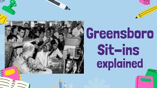 Civil Rights Movement The Greensboro SitIns  GCSE History [upl. by Madlin]