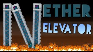 Nether Elevator Who needs Bubbles   Minecraft 112  1143 [upl. by Ahsats]