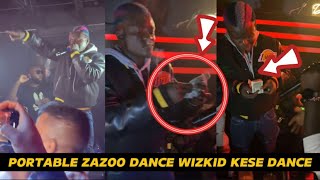 Portable Dancing to KESE by Wizkid as He Sprays Money in Canada as KING of Social Media [upl. by Ahsinit575]